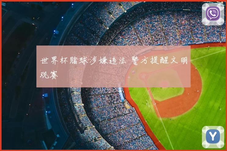 世界杯赌球涉嫌违法 警方提醒文明观赛