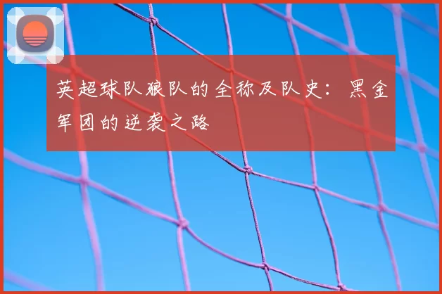 英超球队狼队的全称及队史：黑金军团的逆袭之路